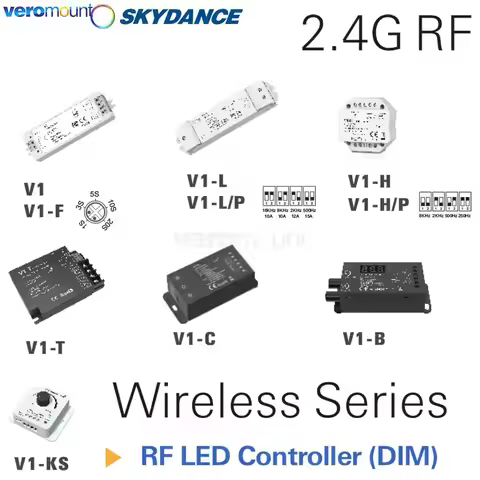 Skydance DC12V 24V Constant Voltage Dimmer V1 V1-L V1-L/P V1-H V1-H/P V1-F V1-T V1-K V1-B V1-C Suppo