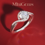 MiniGems แหวน เงินแท้ 92.5 เพชรสวิส(CZ) แหวนคู่ แหวนแต่งงาน แหวนผู้หญิง แหวนผู้ชาย 08930