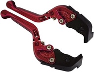 Carbony Color Levers, Brake Clutch, Left and Right Set, Red (Extension Lever, Blue, Adjuster, Gray),