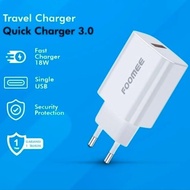 FOOMEE FR101 / CQ25 Fast Charging 3A Charger Adapter Quick Charge 3.0