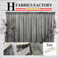 Langsir Naco Japan Polyster (1Mx1.3M) Ready Made Curtain!!!Siap Jahit Langsir,Langsir RAYA Kain Tebal 80% Blackout