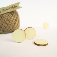 2cm - 5cm Wooden circle, round wooden cutout, unpainted wood, scrapbook embellishment, wooden crafts