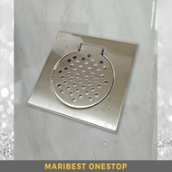 CP-500 15cm x 15cm Stainless Steel Floor Trap Cover Drain Floor Strainer Water Drainer