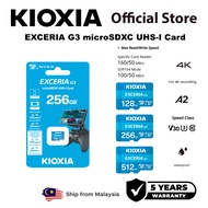 KIOXIA Exceria G3 microSD Card UHS-I (128GB_256GB_512GB) 4K Video V30 U3 Class10 A2