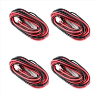 (YYN) 4X DC Power Cable Cord for Mobile Radio YAESU ICOM Kenwood TK-760/768/8800 TM-241 FT 3 Metres