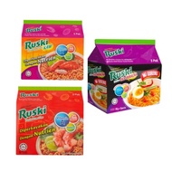 RUSKI Instant Noodle Tomyum Kaw|Tomyum & Mi Goreng Cili SriRacha 5x80g