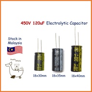 450V 120uF Electrolytic Capacitor Kapasitor Elco 450V120UF 18x30 18x35 18x40 (1pc)