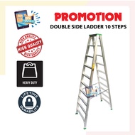 10 Step Ladder Aluminium Ladder Home Ladder Single Double Sided Ladder / Tangga 10 Step