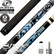PLAYERS D-GFB POOL CUE - ANARCHY SKULLS BILLIARD STICK STIK BILIAR PRO - LUX MN