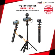 K&F Concept Tripod Phone Selfie Stick with Bluetooth Remote Control + Gopro Adapter
