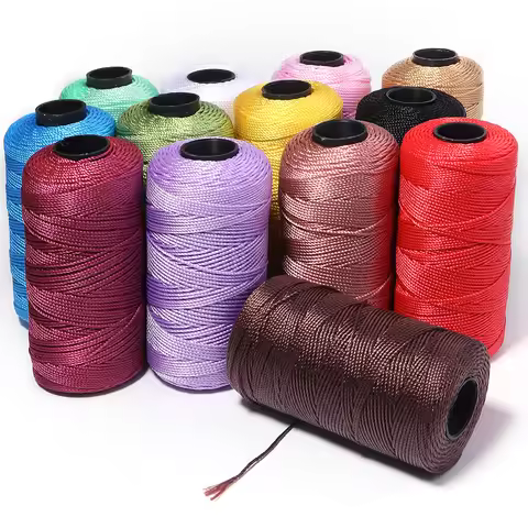 New Summer Crochet Yarn 1.5mm Thin Ice Silk Thread for Hand Knitting Bag Hat Shoes 140g Lightweight 