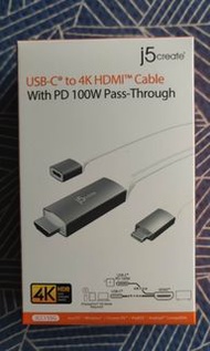 Switch USB-C 轉 HDMI J5Create Type-C USB to HDMI mac macbook pro windows PC laptop 筆電 4K 60Hz 輸出 螢幕 LCD TV 電視 monitor
