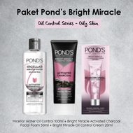 Paket Ponds Bright Miracle Ultmate Clarity Oil Control Series 3pcs - Skincare Kulit Berminyak
