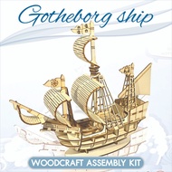 INEX Gotheborg ship Woodcraft Assembly Kit Sailboat Model Parts