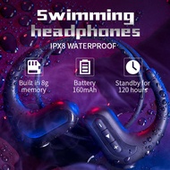 Wireless headphones Bluetooth Earphones 8GB IPX8 Waterproof MP3 Music Player Swimming Diving Sport Headset