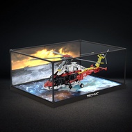 [Display Box] Acrylic Display Box Suitable for Lego 42145 H175 Rescue Helicopter Model Building Bloc