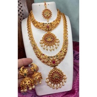 Readystock Bridal Set Indian Jewel