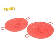 2 Pcs Steamer Basket Insert for Pressure Cookers, Microwavable, Red
