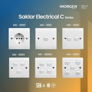 Electrical Switch Type 1, 2, 3, 4, 5 Gang - Plug Switch - Morgen C SeriesStop Kontak - Inbow All Typ