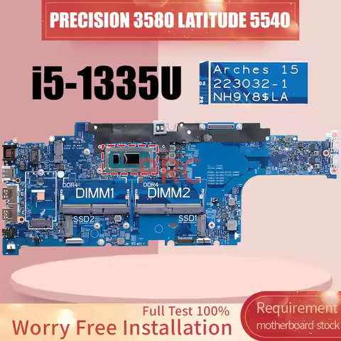 223032-1 For DELL PRECISION 3580 LATITUDE 5540 Laptop Motherboard 0GY8H5 SRMLX i5-1335U Notebook Mai