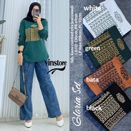 NO CANCEL• Gloria Set by Vinstore• Combination Pants Set