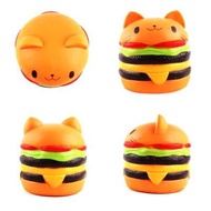 2413 Soft Toy Jumbo Squishy Cat Hamburger Slow Rising