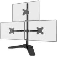 VESA 100 x 100 10-27 Inch Triple Monitor Table Stand TV Bracket