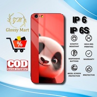 HP IP 6 Case Latest 6s/ - IP 6 Casing 6s/ - Cute Panda Motif - Premium Glossy Hardcase - Softcase IP