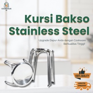 Cookhaus Stainless Steel Meatball Chair Stacking Meatball Bench Bar Bench Cafe Bench BD05