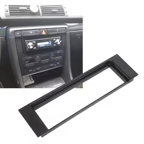 1 DIN Car Stereo Radio Fascia Panel Dash CD DVD Installation Trim for AUDI A4 4B 2001 2002 2003 2004