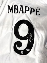 Kylian Mbappe 安巴比 麥巴比 足球簽名球衣 PSA DNA 鑑定認證 皇家馬德里 皇馬 Real Madrid 西班牙 西甲 親筆簽名