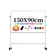 กระดานไวท์บอร์ดแม่เหล็กขาตั้ง 2 หน้า ขนาด 90x150 ซม. 