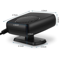 Car Heater, Portable Car Heater 12V 150W Car Windshield Defogger Fast Heating & Cooling Fan 2 in 1 M