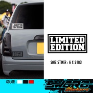 STIKER LIMITED EDITION 5 / STICKER LIMITED EDITION / STIKER KERETA / STIKER MOTOR / STIKER BASIKAL