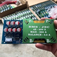 JBC 4s-200A Max 300A large capacity BMS circuit with integrated active balance of 4.5A (4s for 3,2v 