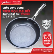 Genuine ILAG Swiss Goldsun GPA1451 Titanium non-stick stainless steel pan, 1 for 1