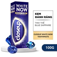 Kem Đánh Răng Close Up White Now 100g Với Tinh Thể Blue Sapphire Trắng Bật Tone 3x Tức Thì Closeup W