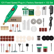 Bor listrik mini 12V DC 18000 RPM Grinder Mini Listrik set lengkap Drill 25pcs Electric Engraver Gri