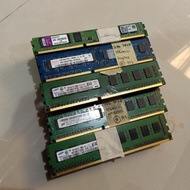 RAM MEMORY FOR PC DDR3 2GB 2RX8 1RX8 PC3 10600U MIX WITH WARRANTY