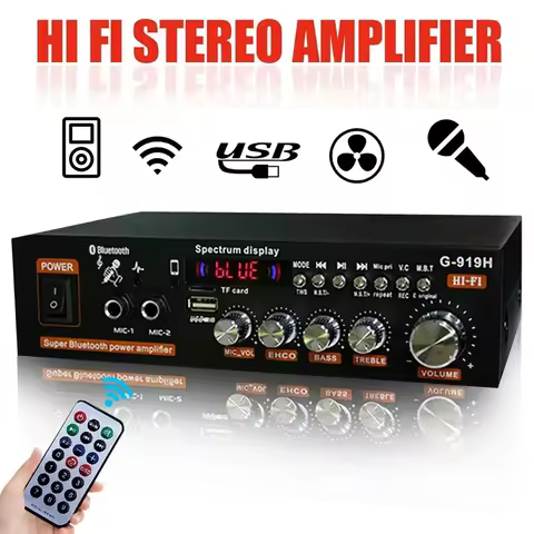G-919H 1000W Home Digital Amplifiers Audio 110-220V Bass Audio Power bluetooth Amplifier AK35 Hifi F
