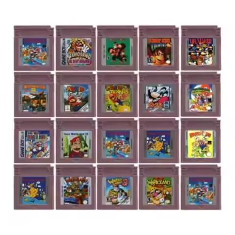 ※Marxo Series GBC 16 Bit Game Video Game Cartridge Console Card 6 Golden Coins Wario Land Donkey Kon