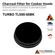 TURBO Smart Slim Hood TL500-60BK | TL500-60 BK | TL500 60BK | TURBO Filter Cooker Hood Carbon Filter
