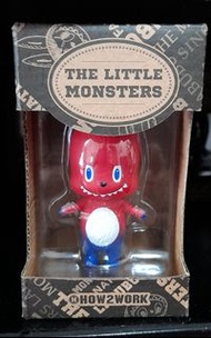 how2work the little monster mini labubu 紅藍