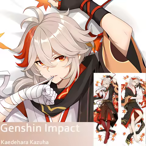 Genshin Impact Kaedehara Kazuha Dakimakura Cover Two-sided Fullbody Pillow Cushion Cover Otaku Beddi