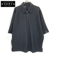 N.Hollywood Black 2241-CS51-030 Big Silhouette Polo Shirt 40