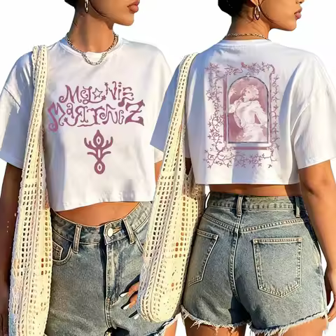 2026 Melanie Martinez Hades Album Shirt Women O-Neck Short Sleeves Crop Tops T-shirt