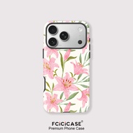 Phone Case Bunga lily For iphone 17 Air 17Pro 17 Magnetic AcrylicPro Max For Magsafe Cover