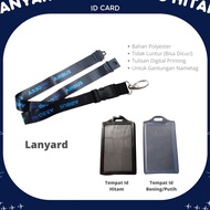 GANTUNGAN Lanyard AIBUS A330 NEO BLACK office ID hanger + 2 card slots