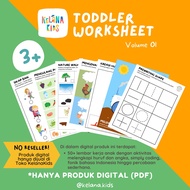 Printable Worksheet Vol 01 For Children Aged 3 Years Kindergarten PAUD 55 Sheets Work Media Learning