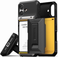 VRS DESIGN Damda Glide Hybrid Card Holder Case for iPhone 17 (2025) Sturdy Semi Auto Card Slot Walle